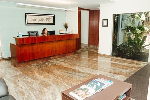 Recepção do escritório Azevedo Sodré Advogados